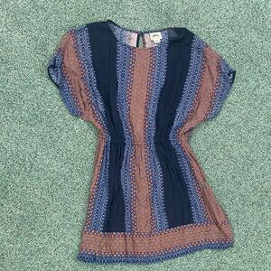 Ariat Blue and Orange Patterned Dress